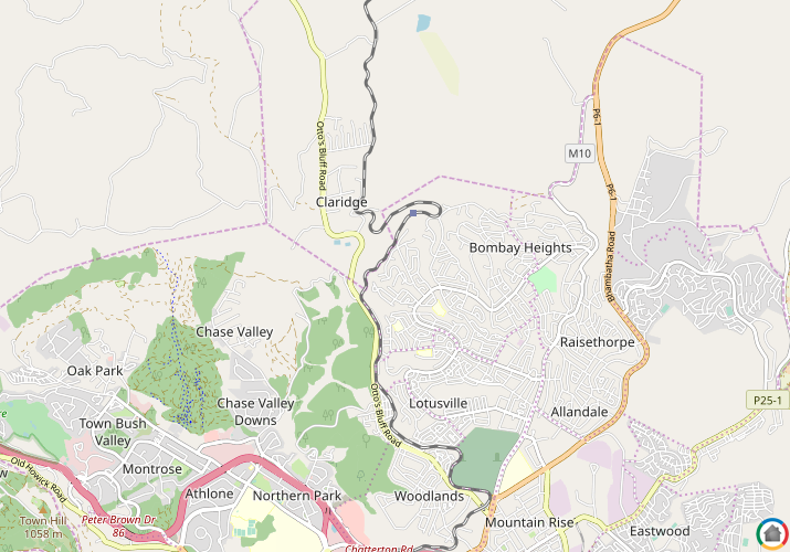 Map location of Mysore Ridge
